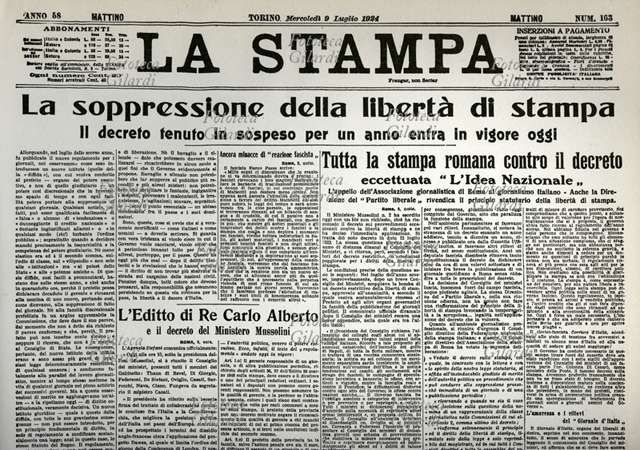 In Italia la libertà di stampa è importante, ma fino ad un certo punto