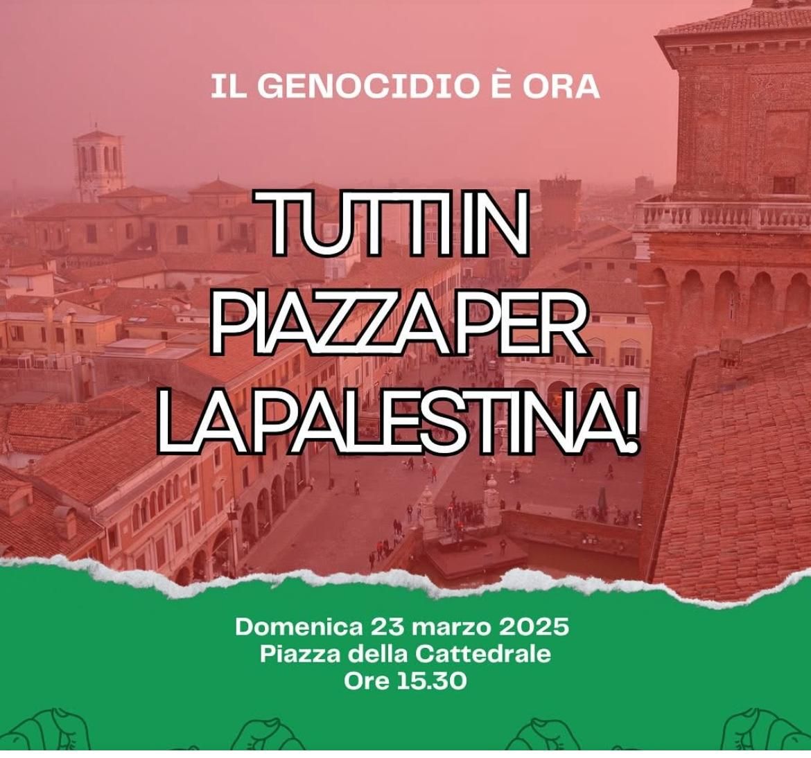 TUTTI IN PIAZZA PER LA PALESTINA