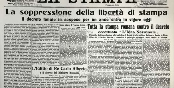 In Italia la libertà di stampa è importante, ma fino ad un certo punto