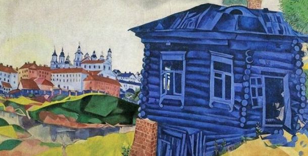 marc chagall la casa blu