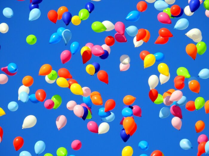 palloncini cielo gioia unità