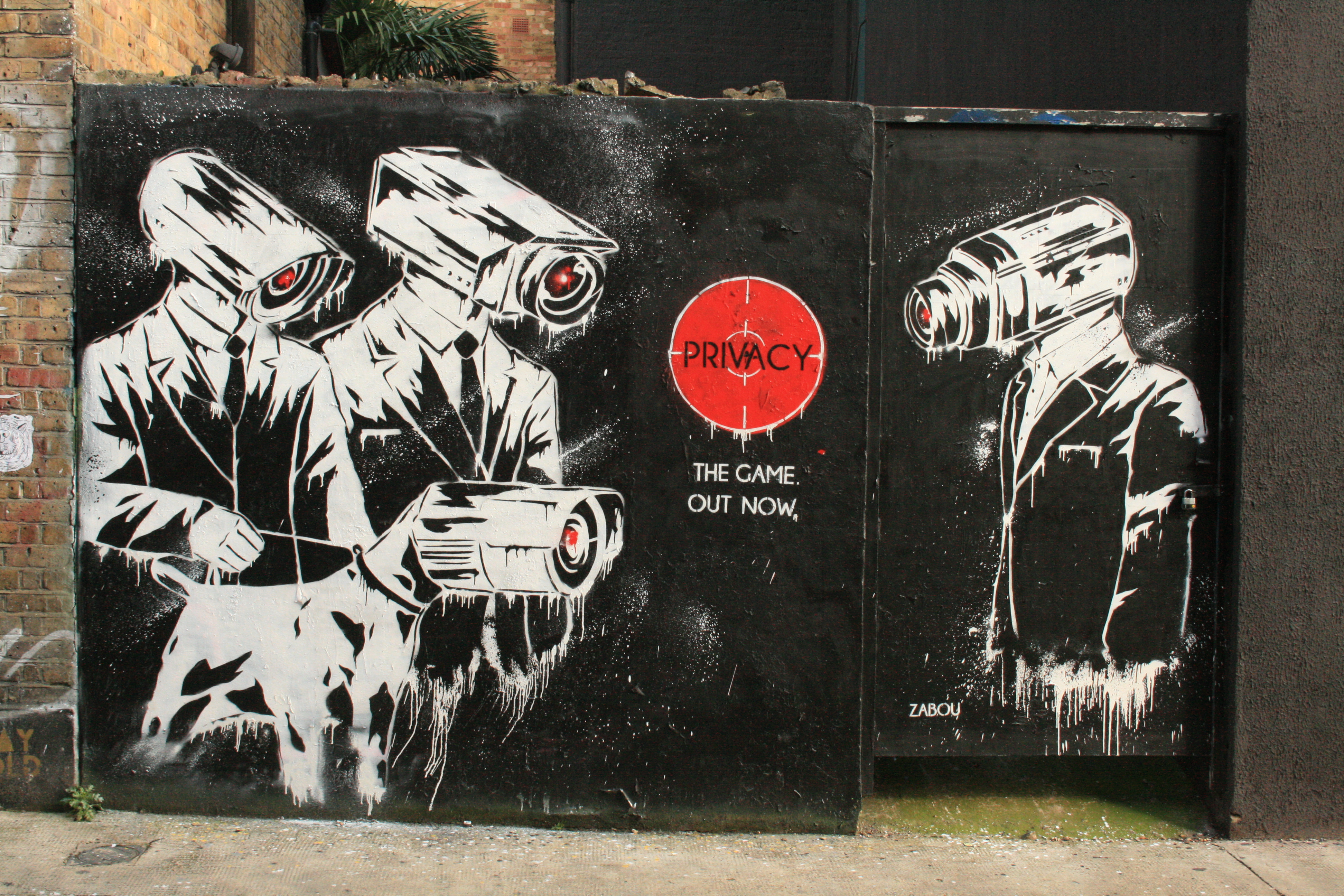 Graffiti in Shoreditch, London - Zabou