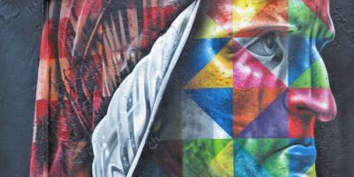 ravennadante alighieri opera di street art kobra renzo favalli