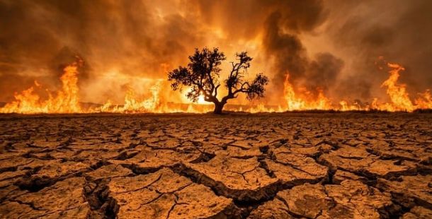 Siccità (che ferma le centrali nucleari) e incendi: due facce della stessa medaglia