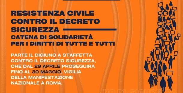 perchè aderisco al digiuno a staffetta contro il Decreto Sicurezza