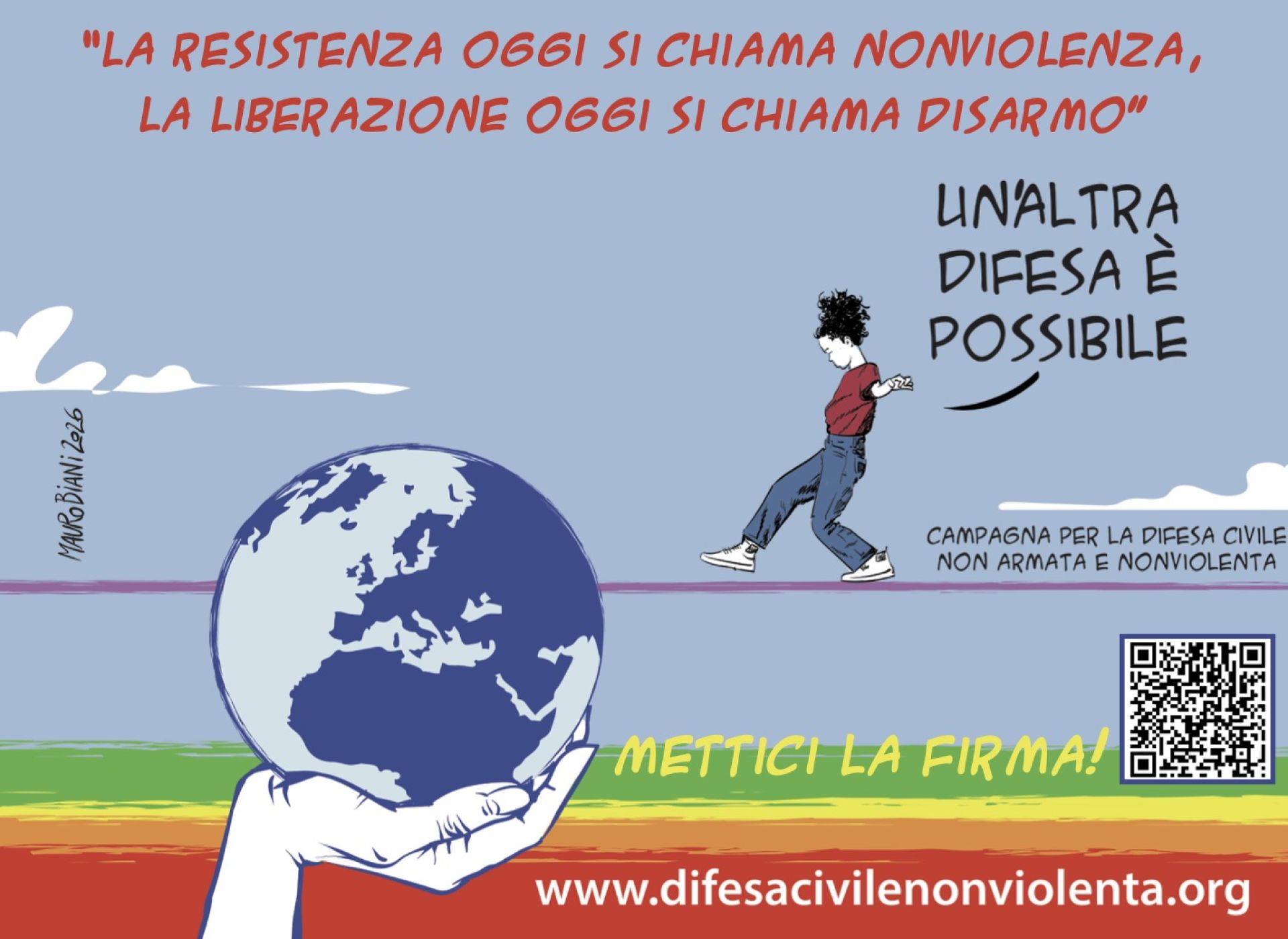 Invece della guerra. Metti la tua firma alla proposta di legge per una difesa civile nonviolenta