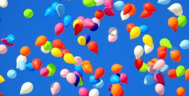 palloncini cielo gioia unità