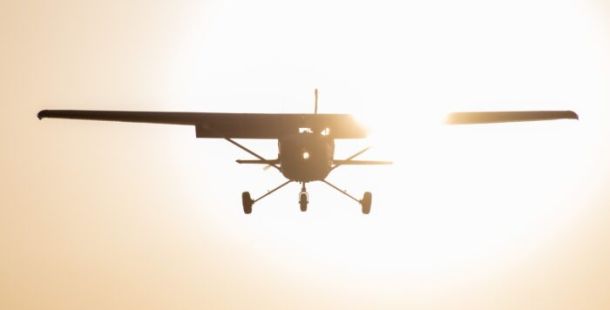 aereo aliante volo alba