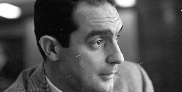 Italo Calvino i Oslo 07-04-1961 Fotograf Johan Brun