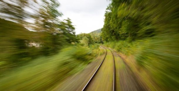 treno in corsa